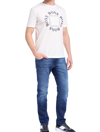 Белая футболка BOSS: фото 3 - Invogue